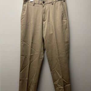 Hagger Clothing Classic Fit Premium Iron Free Khaki Tan Dress Pant 32x30